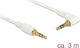 DeLock Καλώδιο Ήχου 3.5mm male - 3.5mm male Λευκό 3m με Επίχρυσους Ακροδέκτες 85571