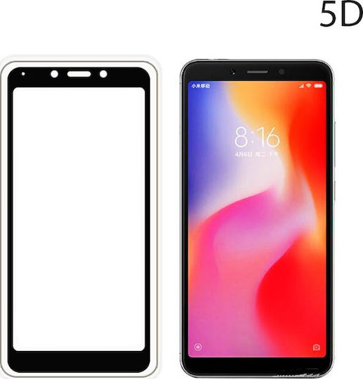Powertech 5D Full Glue Full Face Tempered Glass (Redmi 6/6a)