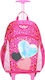 KalGav X-Bag School Bag Trolley Kindergarten in Fuchsia color 13lt