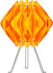 Starlight FP-12-S-1Τ-25CM Plastic Table Lamp for Socket E14 with Yellow Shade and Base