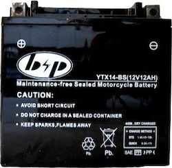 B&P Затворен тип Мотоциклетна батерия YTX14-BS с капацитет 12Ах