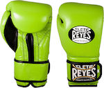 Cleto Reyes Cleto Reyes Hook and Loop Synthetic Leather Boxing Competition Gloves Green Green