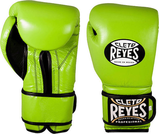 Cleto Reyes Cleto Reyes Hook and Loop Boxhandschuhe aus Synthetikleder für Kampf Grün Grün