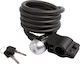 M-Wave S 12.18 Bicycle Cable Lock with Key Black