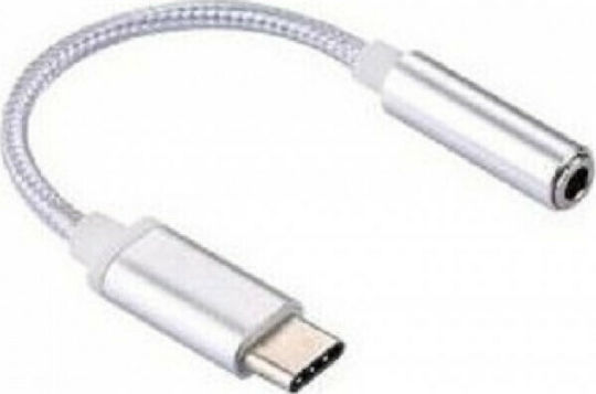 Konverter USB-C männlich zu 3.5mm weiblich Silber 1Stück 101802