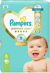 Pampers Premium Care Πάνες με Αυτοκόλλητο No. 6 για 13+kg 38τμχ