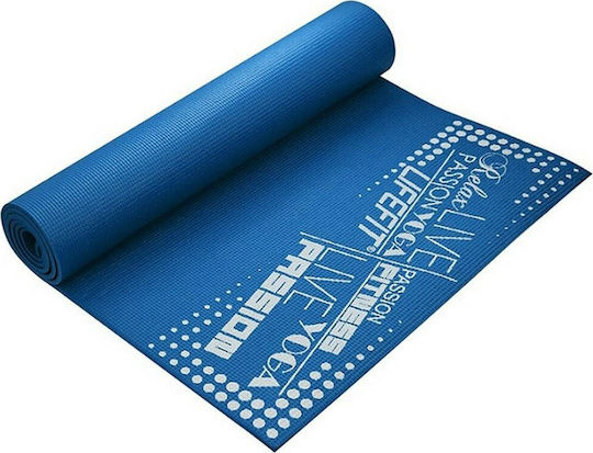 Lifefit Yoga Mat SlimFit Fitnessmatte Yoga Blau (173x61x0.6cm)
