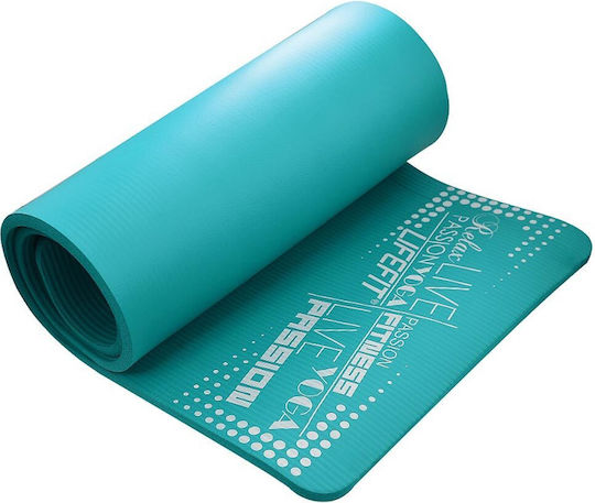 Lifefit Exclusive Exercise Mat Turquoise (180x60x1.5cm)