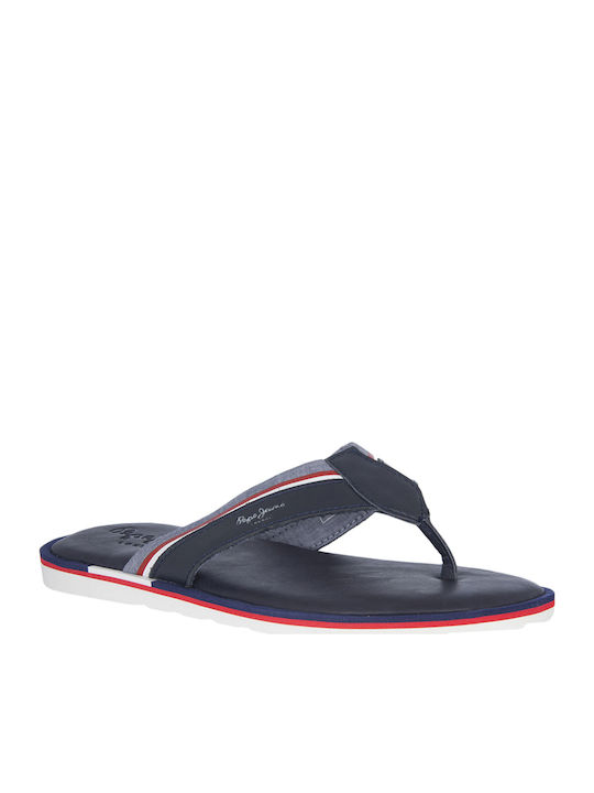 Barrel Fabric Men's Flip Flops Blue