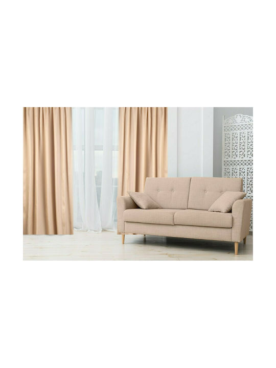 Omega Home Κουρτίνα με Τρέσα 206 Πορτοκαλί 145x...