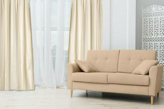 Omega Home 222 με Τρέσα Μπεζ 145x270εκ.