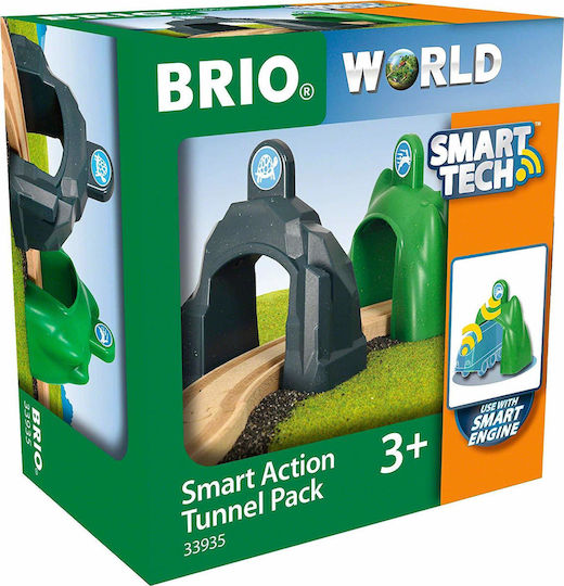 Brio Toys Smart Tech Action Railroad Tunnel made of Wood for 3+ years+ Years