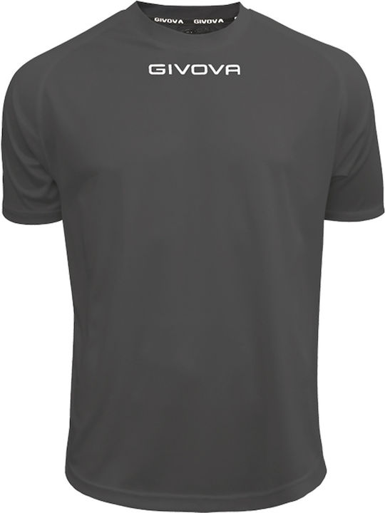 Givova One Tricou sportiv pentru bărbați cu mâneci scurte Gri