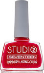 Seventeen Studio Rapid Dry Lasting Color Gloss Βερνίκι Νυχιών Quick Dry Κόκκινο 104 12ml