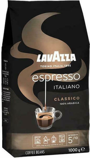 Lavazza Кафе Еспресо Арабика Classico Classic на Зърна 1kg