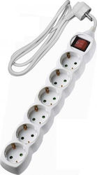 Adeleq Power Strip 6 Positions with Switch and Cable 1.5m