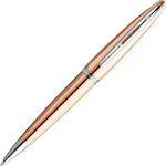 Waterman Carene Pen Ballpoint with Blue Ink s0830250 Pink Gold ST