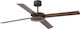 Faro Barcelona Polea L Ceiling Fan 132cm Brown/Walnut