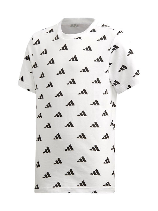 Adidas YB ID Hype Tee Παιδικό T-shirt Λευκό