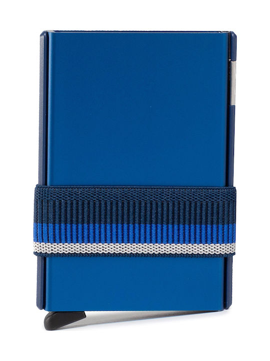 Cardslide Men's Wallet Cards with RFID and Slide Mechanism CS Blue