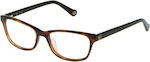 Loewe Plastic Eyeglass Frame Brown Tortoise