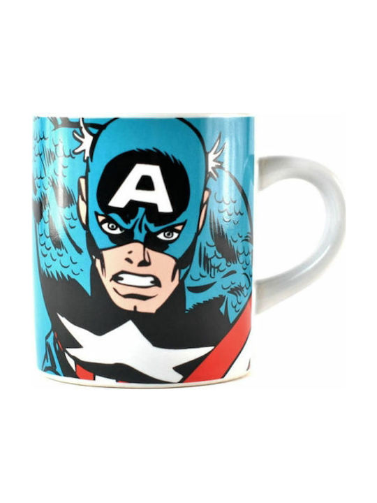 Half Moon Bay Captain America Mini Mug Ceramic Cup Blue 110ml MINMMV01