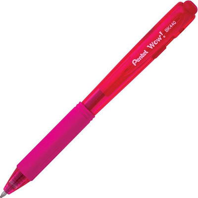 Pentel Wow! BK440 Stift Kugelschreiber nullmm mit Rosa Tinte BK440-P