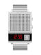 Nixon Dork Too Digital Uhr Batterie mit Silber Metallarmband