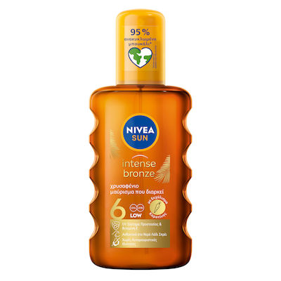 Nivea Carotene Oil Wasserdicht Sonnenschutzmittel Öl Für das Gesicht SPF6 in Spray 200ml