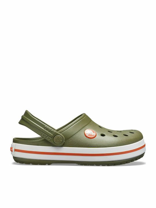 Crocband Children's Anatomical Beach Shoes Green