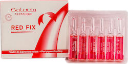 Salerm Red Fix 12x5ml Fiola pentru păr de întărire a culorii 12x5ml