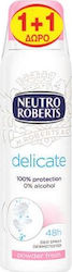 Neutro Roberts Delicate Powder Fresh Αποσμητικό 48h σε Spray 2x150ml