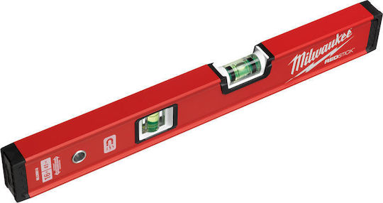 Milwaukee Redstick Compact 40 Spirit Level Aluminum Magnetic 40cm with 2 Eyes