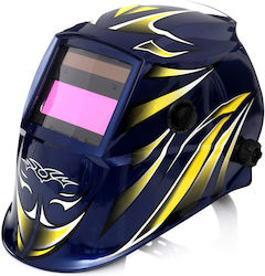 Kraft & Dele Welding Helmet with 94x37mm Visual Field Blue