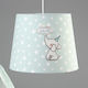 Funna Baby Kids Fabric Single Ceiling Light E27 Party Mint 60W 30x26cm