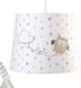 Funna Baby Owlet Single Bulb Kids Lighting Pendant of Fabric 60W In White Colour 26x26cm