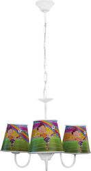 Heronia Football Candelabru Lumină de tavan pentru copii Agățat din metal 10W cu suport pentru bec E27