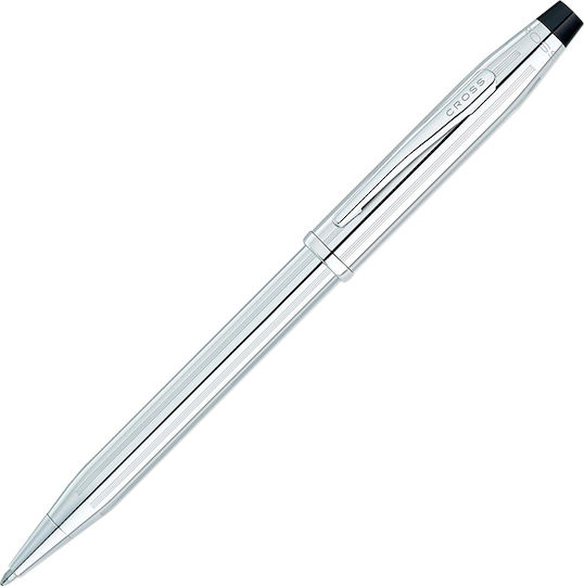 Cross Century II Pen Ballpoint with Blue Ink 1pcs Lustrous Chrome