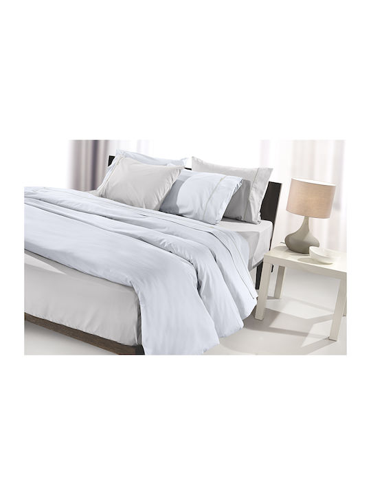 Guy Laroche Sheet for Single Bed 160x270cm. Reserve Silver