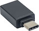 Akyga Μετατροπέας USB-A female σε USB-C male 1τμχ AK-AD-54