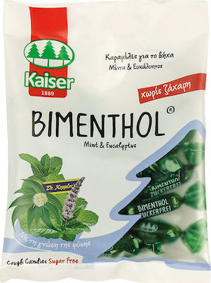 Kaiser 1889 Bimenthol - Μέντα & Ευκάλυπτος Καραμέλες για το Βήχα & τον Ερεθισμένο Λαιμό 70gr