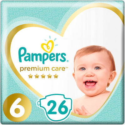 Pampers Tape Diapers Premium Care Premium Care No. 6 for 13+ kgkg 26pcs