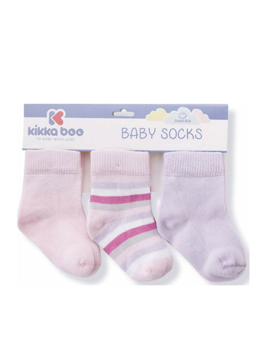 Kikka Boo Kindersocken Baby Socks Lila 3 Paar