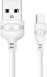 Powertech Eco Regulär USB 2.0 auf Micro-USB-Kabel Weiß 1m (PTR-0055) 1Stück