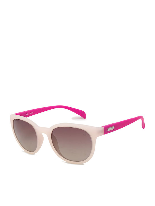 Tous Women's Sunglasses with Pink Plastic Frame and Brown Gradient Lens STO913 2ARM