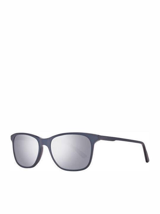 Helly Hansen Women's Sunglasses with Black Plastic Frame and Blue Mirror Lens HH5007-C03