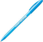 Luxor Focus Icy Pen Ballpoint 1mm with Light Blue Ink