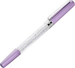 Swarovski Crystalline Stardust Stift Rollerball mit Blau Tinte Flieder