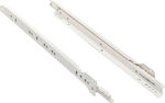 White drawer runners - 30 cm - C-M037