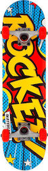 Rocket Skateboards Complete Skateboard Popart Mini 7.5" Complete Shortboard Πολύχρωμο
